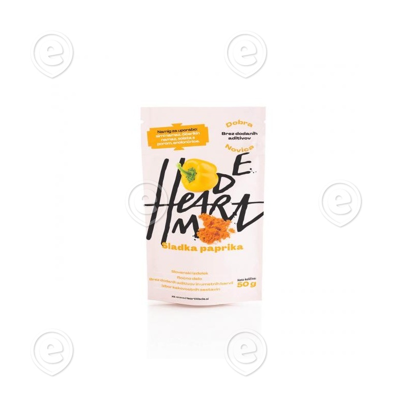 Kuivatatud maguskollane paprika 50g