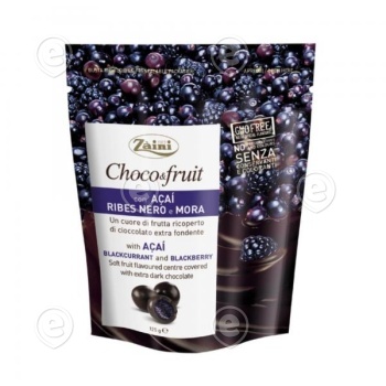 Adria "Mustsõstrad, acai ja põldmarjad tumedas šokolaadis" 125g               