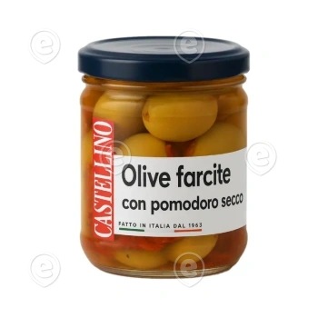 Oliivid täidetud päikesekuivatatud tomatitega 180g