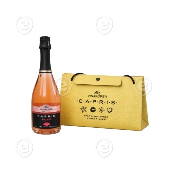 Kinkekomplekt vahuvein Rose veinikinkekott/küüleriga