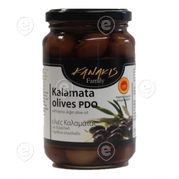 Oliivid, Kanakis Kalamata, 210g esimese külmpressi oliivõliga 