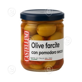 Oliivid täidetud päikesekuivatatud tomatitega 180g