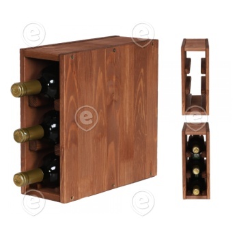 Veiniriiul 300x120x300mm, 3 pudelile, mänd