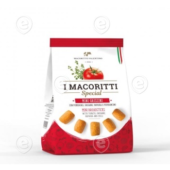 Grissini tomatiga, paprikaga ja oreganoga  250g                                                             