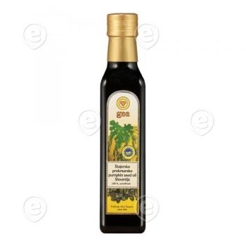 Kõrvitsaseemneõli 250ml rafineerimata, Štajerska-Prekmurje õlikõrvits                                                                                                                                  